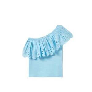Zara girl One-Shoulder Ruffle Top